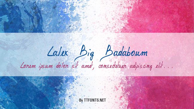 Lalex Big Badaboum example